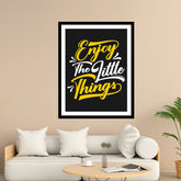 Enjoy The Tittle Things Motivational Posters Wall Frames for Students, Business, Employees, Startup